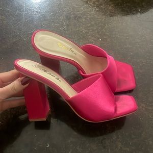Shein pink heels